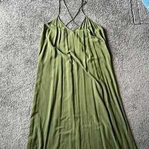 Old Navy Olive Lightweight Maxi Dress